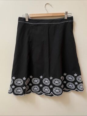 RW&CO Embroidered Star Cotton Skirt celestial